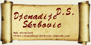 Đenadije Škrbović vizit kartica